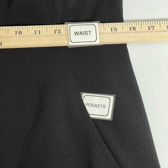 Tahari Arthur‎ S. Levine Elegant Black Sheath Dress with Gold Zipper Hardware 8P - Picture 13 of 16